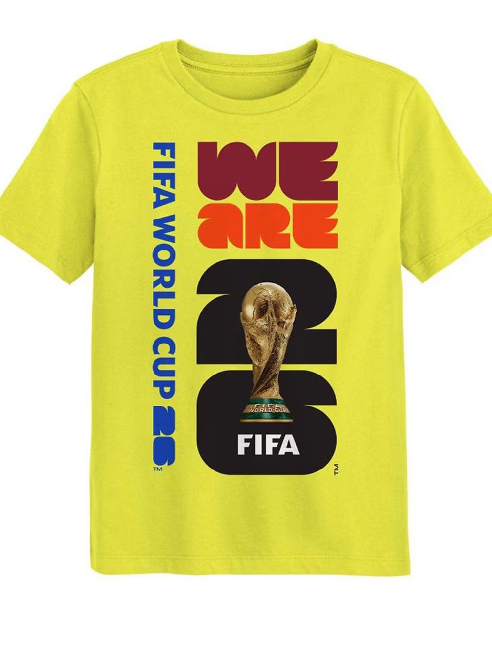Kids 'We Are 2026' Yellow Short Sleeve Tee